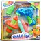 Lanard Chalkie: Chalk Top - Spinning Chalk Scribbler, Rip Cord Launcher, 2 Sticks & Sharpener, Draws Crazy Patterns, Outdoor Art Play Toy, Kids Age 3+
